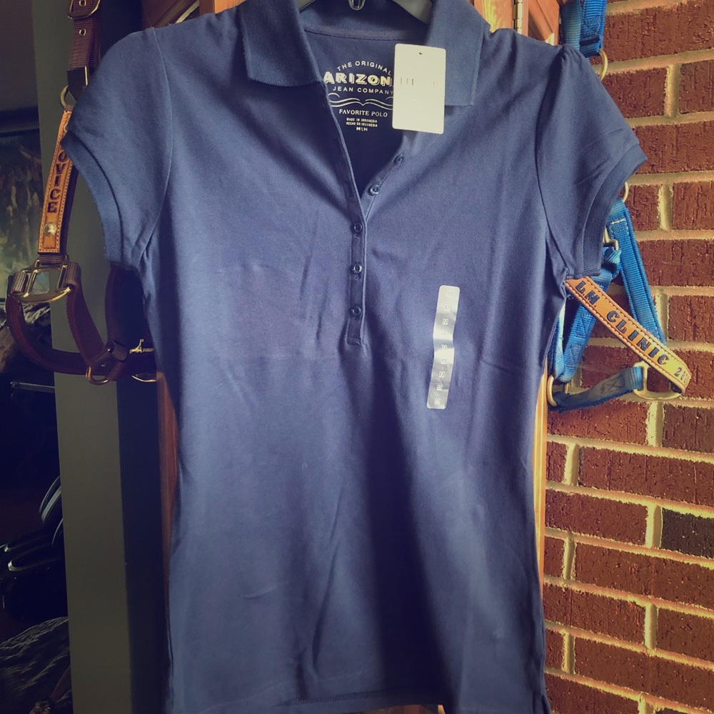 Women’s Arizona Jean Co navy blue Polo NTW
